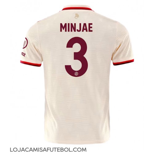 Camisa de Futebol Bayern Munich Kim Min-jae #3 Equipamento Alternativo 2024-25 Manga Curta